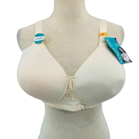 Vanity Fair Body Caress Full Coverage Wirefree Bra 40DD - Picture 2 of 8